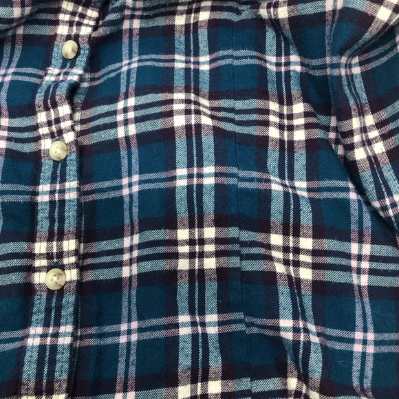 L.L. Bean Long Sleeve Plaid Flannel Size Large - Picture 3 of 8